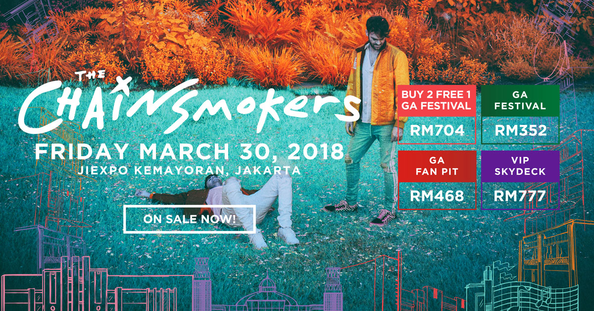 The Chainsmokers Live in Jakarta Ticket 