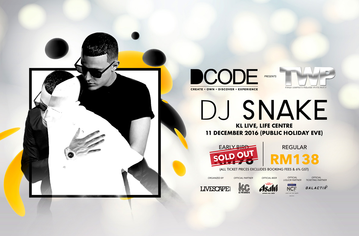 Livescape & TWP Presents DJ Snake Ticket 