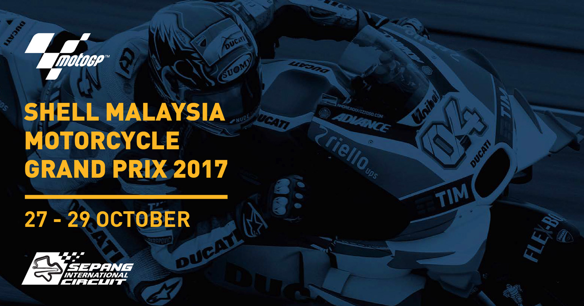 SHELL MALAYSIA MOTORCYCLE GRAND PRIX 2017 Ticket 