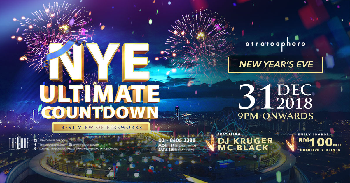 STRATOSPHERE pres NYE ULTIMATE COUNTDOWN PARTY ft DJ Kruger & MC Black Ticket 