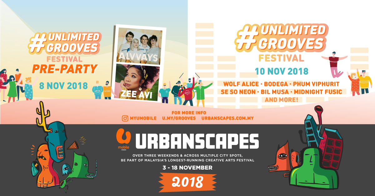 Urbanscapes 2018: Unlimited Grooves Festival by U Mobile Ticket 