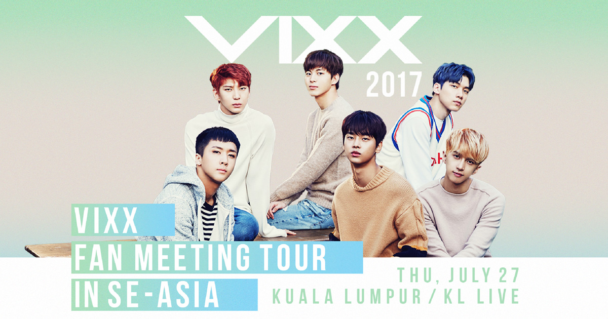 VIXX FAN MEETING TOUR IN SE ASIA 2017 Ticket 