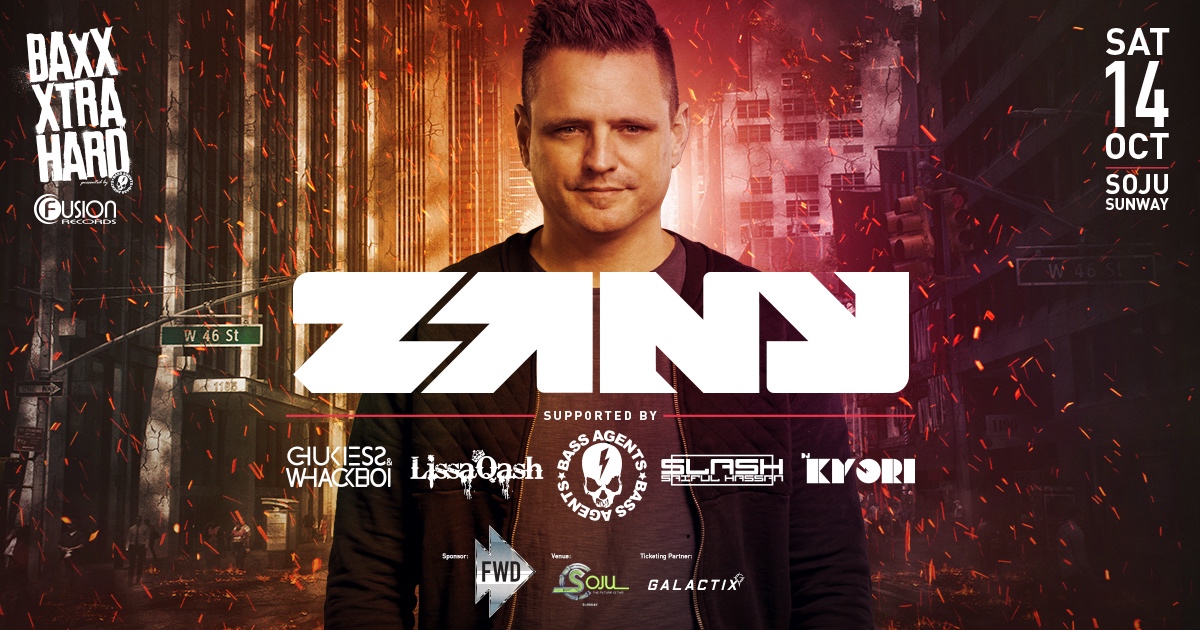 BAXX XTRA HARD presents ZANY Ticket 